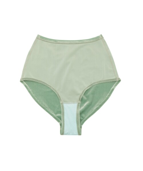 ADAM ET ROPE'（アダムエロペ）の「【SIMONE WILD】VELVET PANTY（ショーツ・レディース・チャコール/ベージュ/ライトグリーン/ピンク・F）」の19枚目の写真