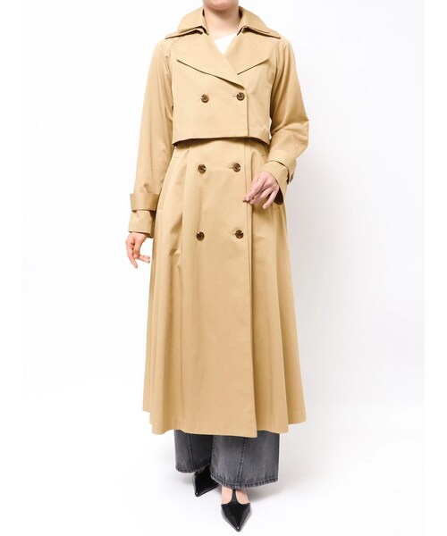 LAGUNAMOON（ラグナムーン）の「マルチWAYダブルカラートレンチコート（トレンチコート・レディース・ベージュ・S/M）」の2枚目の写真