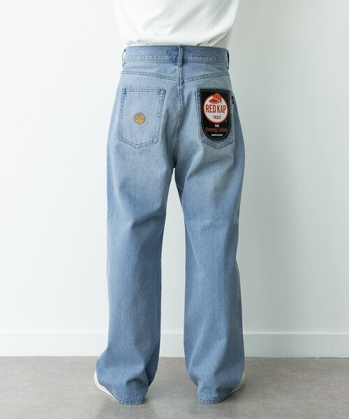 URBAN RESEARCH Sonny Label（アーバンリサーチサニーレーベル）の「『別注』RED KAP×Sonny Label　ワイドデニムパンツ（デニムパンツ・メンズ・ライトインディゴ/ユーズド・M/L）」の14枚目の写真