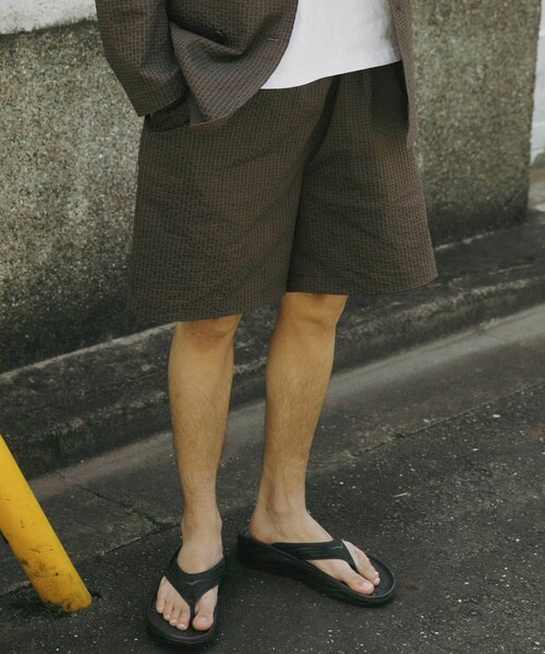 URBAN RESEARCH（アーバンリサーチ）の「『別注』NEAT×URBS　DOT'S SEERSUCKER TRUNKS（その他パンツ・メンズ・BLACK/BROWN・M/L/XL）」の11枚目の写真