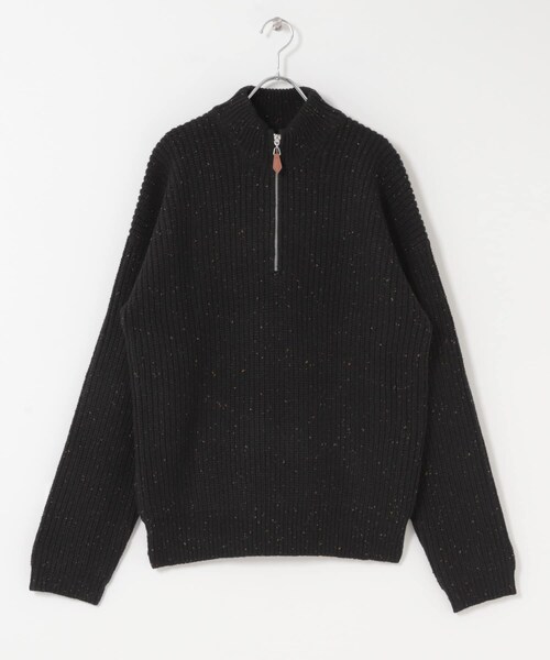 ITEMS URBANRESEARCH（アイテムズ アーバンリサーチ）の「ウール混 ハーフジップ モックネックニット（ニット/セーター・メンズ・WHT/NVY/BLK・M/L）」の21枚目の写真