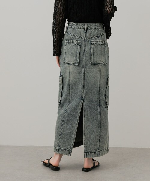 SENSE OF PLACE by URBAN RESEARCH（センスオブプレイスバイアーバンリサーチ）の「カーゴデニムスカート（デニムスカート・レディース・L.INDIGO/D.INDIGO・S/M）」の5枚目の写真