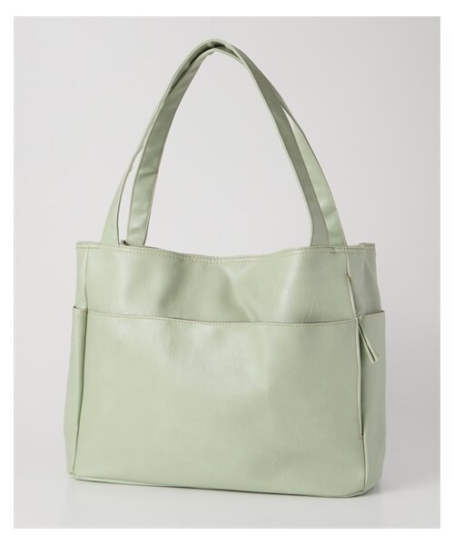 nissen（ニッセン）の「10ポケット多収納トートバッグ（A4対応）（トートバッグ・メンズ・黒/グレージュ/アプリコット/マスタード/アイボリー×オーク/チャコール/ペールグリーン・Y）」の10枚目の写真