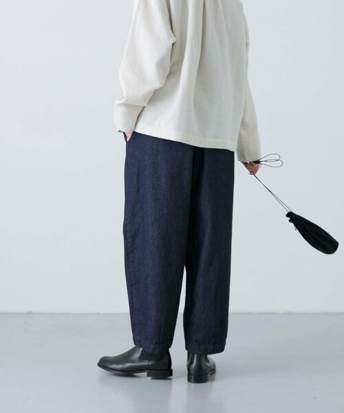 かぐれ（カグレ）の「デニムクロップドパンツ（デニムパンツ・レディース・INDIGO・FREE）」の4枚目の写真
