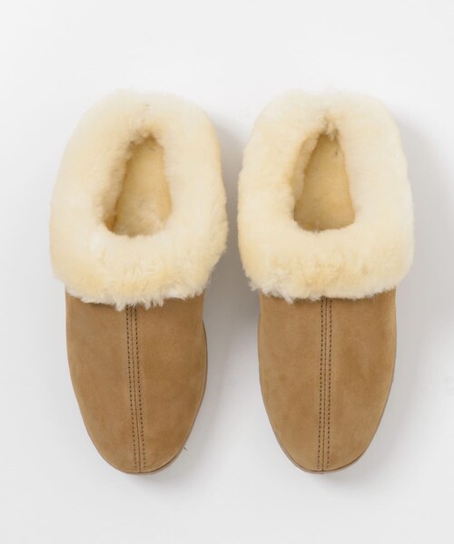 URBAN RESEARCH Sonny Label（アーバンリサーチサニーレーベル）の「MINNETONKA　SHEEPSKIN MULE（スリッポン・レディース・Gray/G Tan・6/7/8）」の9枚目の写真