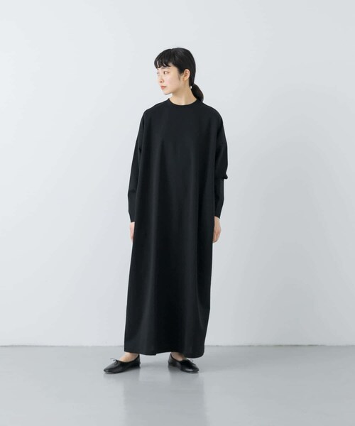 かぐれ（カグレ）の「『2サイズ展開』コットンポンチワイドワンピース（ワンピース・レディース・BLACK/NAVY・0/1）」の10枚目の写真