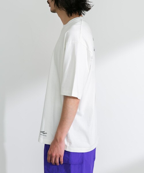 URBAN RESEARCH Sonny Label（アーバンリサーチサニーレーベル）の「『別注』ARMY TWILL×Sonny Label　Print T-shirts（Tシャツ/カットソー・メンズ・B.CHARCOAL/A.WHITE/A.CHARCOAL/B.WHITE・M/L）」の15枚目の写真
