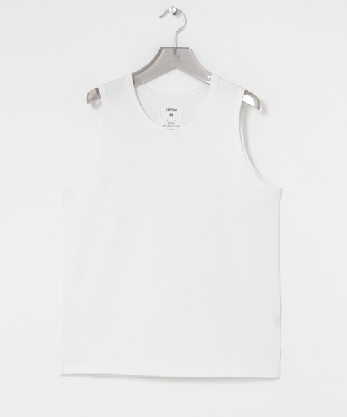 URBAN RESEARCH(アーバンリサーチ)の「『別注』FITFOR×URBAN RESEARC WIDE SLEEVE LESS T-SHIRTS(タンクトップ・メンズ・WHITE/BLACK・M/L/XL)」の4枚目の写真