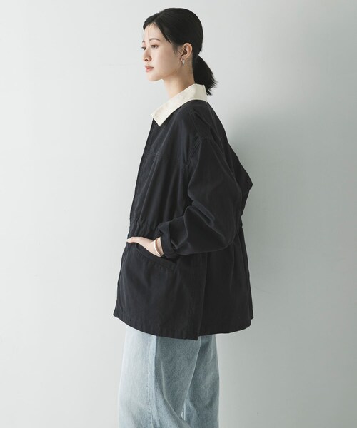 URBAN RESEARCH（アーバンリサーチ）の「ドロストカバーオール（カバーオール・レディース・NATURAL/PINK/NAVY・Free）」の20枚目の写真