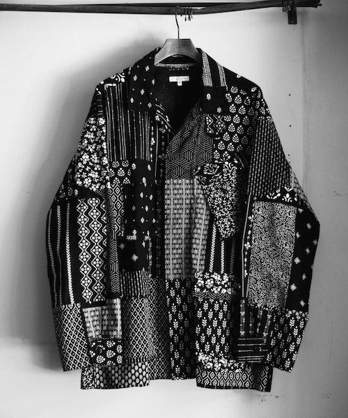 ADAM ET ROPE'(アダムエロペ)の「【ENGINEERED GARMENTS for WILD LIFE TAILOR】EX BDU Jacket - Cotton Patchwork Print(その他アウター・メンズ・ブラック・L/M/S/XS)」の8枚目の写真