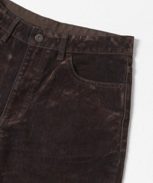 SENSE OF PLACE by URBAN RESEARCH（センスオブプレイスバイアーバンリサーチ）の「フロッキーワイドデニム（デニムパンツ・メンズ・BROWN/OLIVE・M/L）」の13枚目の写真