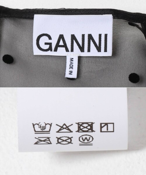 URBAN RESEARCH（アーバンリサーチ）の「GANNI　FLOCKED ORGANZA DRESS（ワンピース・レディース・BLACK・36/38）」の9枚目の写真