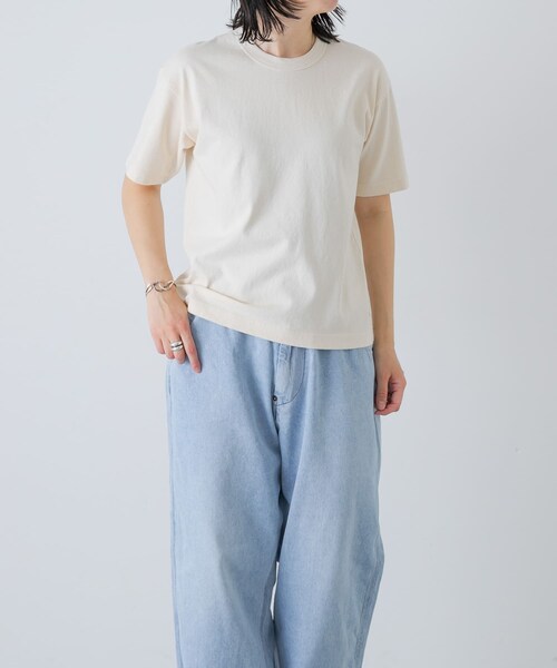 かぐれ（カグレ）の「MEYAME　BLANK TEE (II)（Tシャツ/カットソー・レディース・CREAM/WHITE/BLACK・Free）」の6枚目の写真