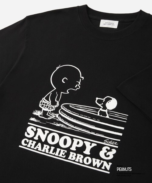 Saturdays NYC(サタデーズ ニューヨークシティ )の「SNYC x SNOOPY & CHARLIE T(Tシャツ/カットソー・レディース・ブラック/ホワイト・L/M/S/XL)」の12枚目の写真