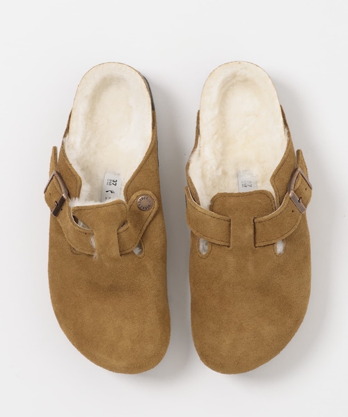 THE GOODLAND MARKET（ザグッドランドマーケット）の「BIRKENSTOCK　Boston Shearling Mink-narrow（サンダル・レディース・MINK・36/37/38）」の4枚目の写真