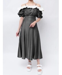 CALNAMUR | BALLOON OFF SHOULDER OP/バルーンオフショルダーワンピース(ワンピース)