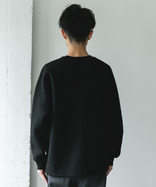 URBAN RESEARCH DOORS（アーバンリサーチドアーズ）の「ラグランスリーブブークレー プルオーバー（Tシャツ/カットソー・メンズ・BROWN/BLACK・M/L）」の18枚目の写真