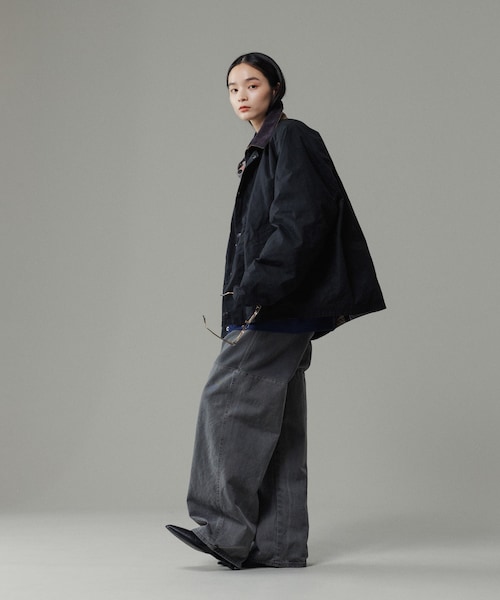 ADAM ET ROPE'(アダムエロペ)の「《別注》【Barbour/バブアー】TRANSPORT リバーシブルブルゾン / ブルガリア製(ブルゾン・メンズ・ブラック・L/M/S/XL)」の16枚目の写真