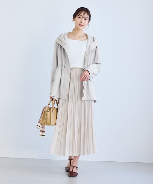 ROPE' PICNIC（ロペピクニック）の「ミドル丈マウンテンパーカー スプリングコート/花粉ガード・撥水（マウンテンパーカー・レディース・チャコール/ライトグレー/ダークブラウン/ネイビー・F）」の16枚目の写真