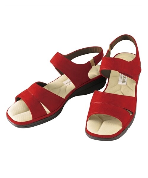 nissen（ニッセン）の「＜あとりえOKADA＞4E軽量コンフォートサンダル（サンダル・メンズ・アイボリー/ブラック/レッド/ブルー・S=22.0~22.5cm/M=23.0~23.5cm/L=24.0~24.5cm）」の11枚目の写真