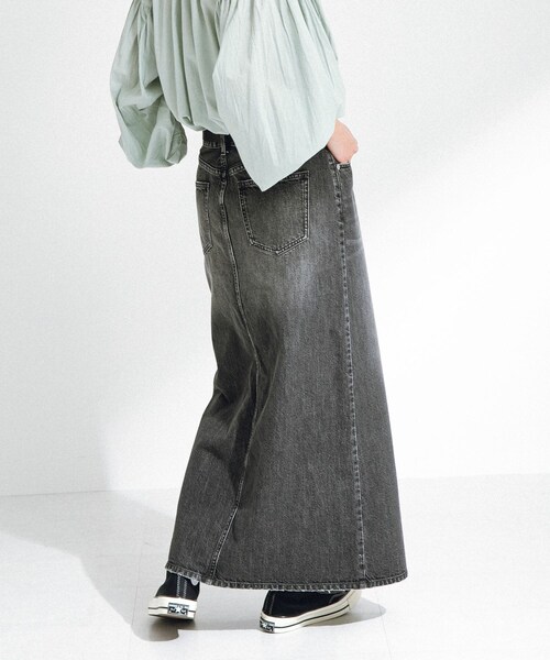 URBAN RESEARCH Sonny Label（アーバンリサーチサニーレーベル）の「Aラインデニムスカート（デニムスカート・レディース・インディゴ/ブラック・36/38）」の8枚目の写真