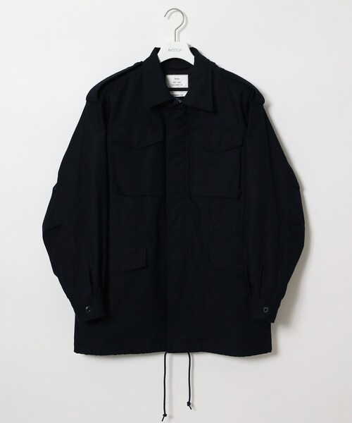 ADAM ET ROPE'（アダムエロペ）の「MENS【HYKE】M-51 TYPE FIELD JACKET/BIG FIT（ミリタリージャケット・メンズ・オリーブ/ネイビー・L）」の2枚目の写真