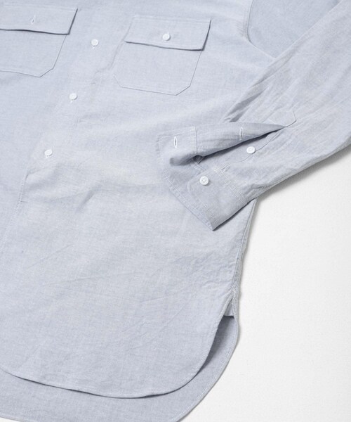 THE GOODLAND MARKET（ザグッドランドマーケット）の「WAX　OXFORD WORK SHIRT（シャツ/ブラウス・メンズ・GRAY/BLUE・M/L）」の9枚目の写真