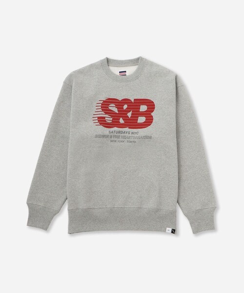 Saturdays NYC(サタデーズ ニューヨークシティ )の「BEDWIN & THE HEARTBREAKERS x Saturdays NYC Ex.PRINTED SWEAT "BEAN TOWN"(スウェット・レディース・チャコール/グレー・L/M/S/XL)」の13枚目の写真