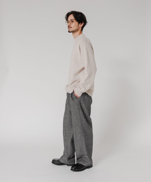 URBAN RESEARCH（アーバンリサーチ）の「MIX MOULINE CREW-NECK KNIT（ニット/セーター・メンズ・BEIGE/GRAY/BLUE/GREEN・M/L）」の22枚目の写真