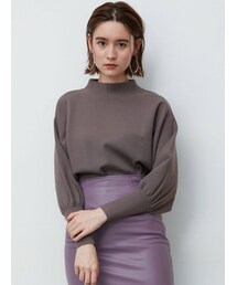 LAGUNAMOON | ボトルネックボリュームスリーブニットプルオーバー(ニット/セーター)