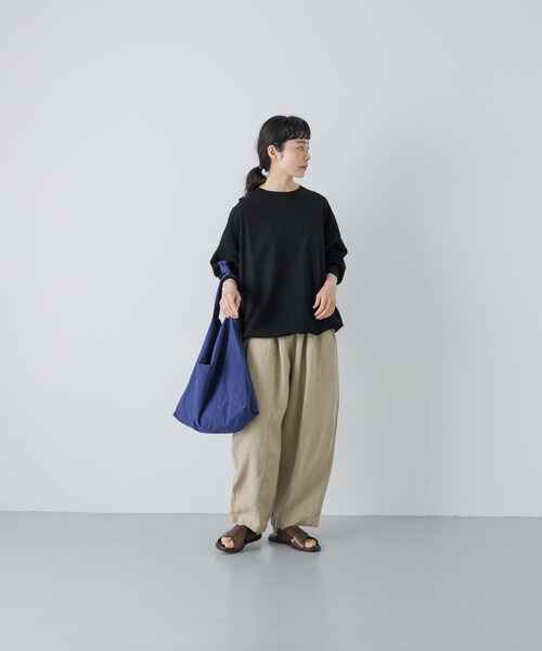 かぐれ（カグレ）の「コットンドロストヘムカットソー（Tシャツ/カットソー・レディース・BLACK/GRAY/OATMEAL・Free）」の8枚目の写真