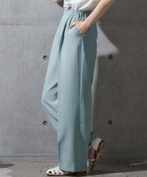 miclat | 大きいサイズ　麻調合繊カラーパンツ　miclat(その他パンツ)