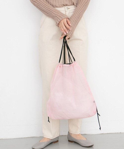 KBF（ケイビーエフ）の「マルチナップサック∴（バックパック/リュック・レディース・MINT/PINK/BLACK・one/One）」の3枚目の写真