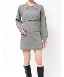 dazzlin | 2ピースニットミニワンピース(ワンピース)