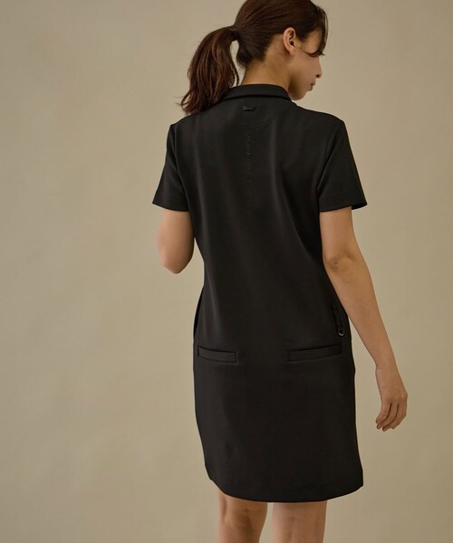 ROPE'(ロペ)の「レクチュールエコダンボールワンピース(ワンピース・レディース・ブラック/ベージュ系・L/M/S)」の8枚目の写真