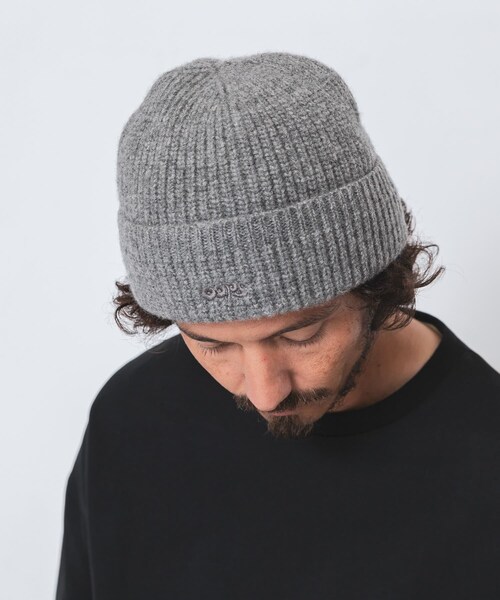 URBAN RESEARCH Sonny Label（アーバンリサーチサニーレーベル）の「OOPS　ニット帽（ニットキャップ/ビーニー・メンズ・BLACK/GRAY/BROWN・One）」の3枚目の写真