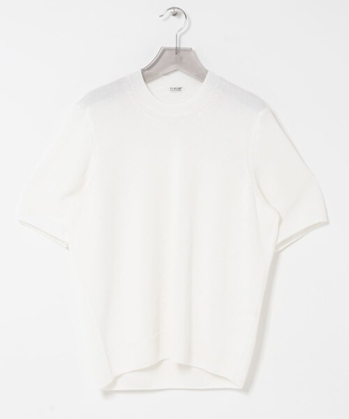 URBAN RESEARCH（アーバンリサーチ）の「PURLAM　WASHI M-G TENJIKU CREW-NECK SHORT-SLEEVE（ニット/セーター・メンズ・WHITE/BLACK/GREEN/B.PURPLE/WHITE×BK/BK×WHITE・2/3）」の8枚目の写真