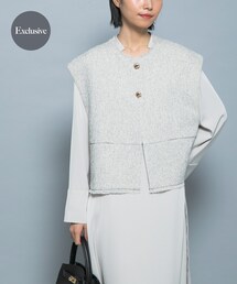 URBAN RESEARCH ROSSO | 『別注』CHIGNON×ROSSO　ツイードショートベスト(ベスト)