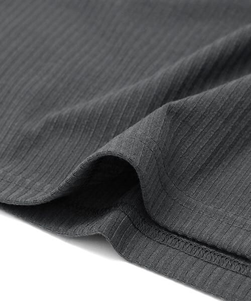 KBF（ケイビーエフ）の「リブベアトップ（チューブトップ・レディース・カーキグレー/オフホワイト/チャコール/ネイビー/ブラック/杢グレー・one）」の12枚目の写真