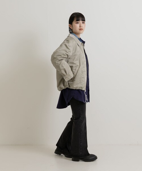THE GOODLAND MARKET（ザグッドランドマーケット）の「SREU　Coach jacket（ブルゾン・レディース・GRAY1/BLACK1・M）」の9枚目の写真