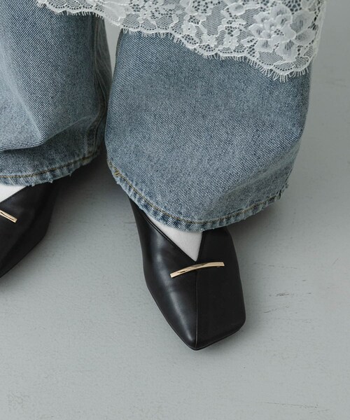 SENSE OF PLACE by URBAN RESEARCH（センスオブプレイスバイアーバンリサーチ）の「『抗菌』スクエアカットフラットシューズ（その他シューズ・レディース・IVORY/BLACK/BROWN・S/M/L）」の12枚目の写真