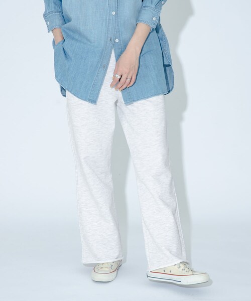 URBAN RESEARCH Sonny Label（アーバンリサーチサニーレーベル）の「GLASSY SEA　sweat flare pants（スウェットパンツ・レディース・GRAY/OATMEAL・FREE）」の19枚目の写真