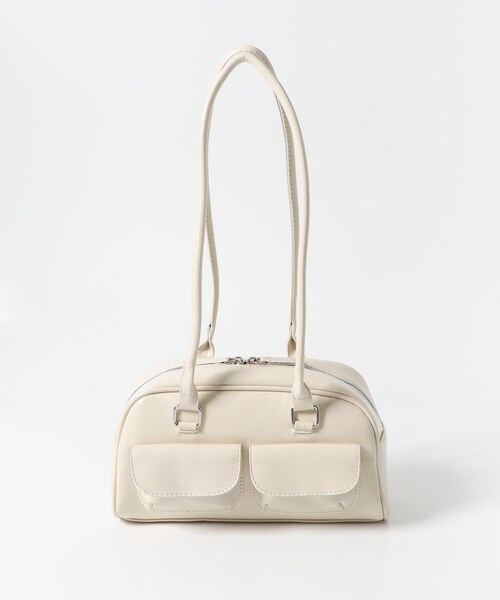 URBAN RESEARCH ROSSO（アーバンリサーチロッソ）の「ヴィンテージライクボストンバッグ（ボストンバッグ・レディース・OFFWHITE/SAX/BLACK・-）」の6枚目の写真