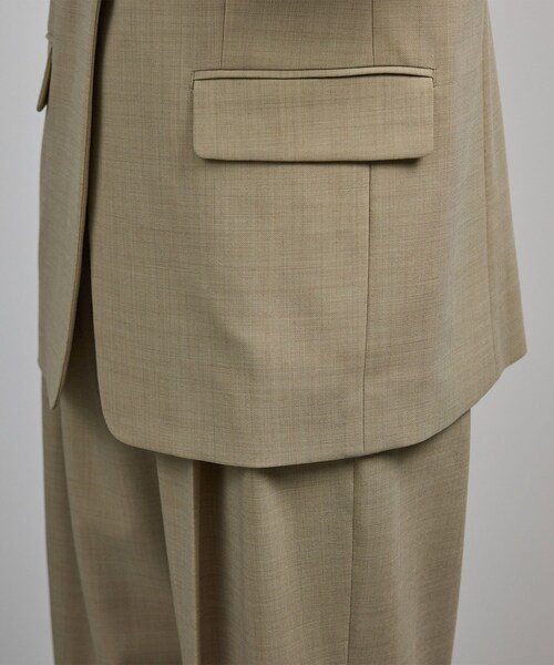 ROPE'（ロペ）の「【洗える】ウール混ツイル ジレベスト/セットアップ対応【WEB・一部店舗限定】（ベスト・レディース・ブラック/ベージュ・F）」の17枚目の写真