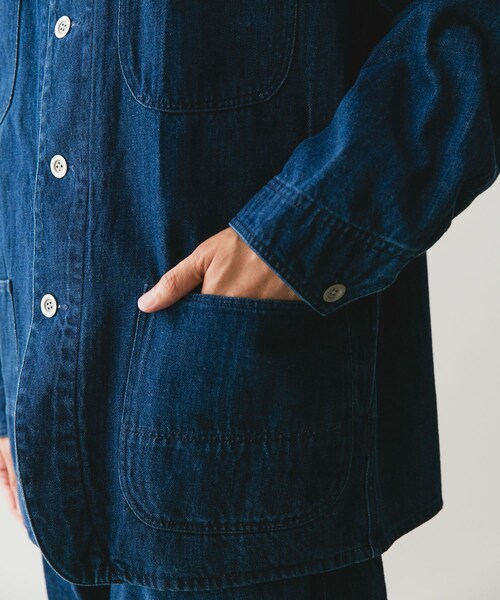 URBAN RESEARCH DOORS（アーバンリサーチドアーズ）の「Denim Chore Jacket（デニムジャケット・メンズ・INDIGO/ONE WASH・M/L/XL）」の12枚目の写真