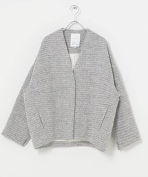 URBAN RESEARCH ROSSO | ELENDEEK　TWEED FORM SHORT COAT(ノーカラージャケット)