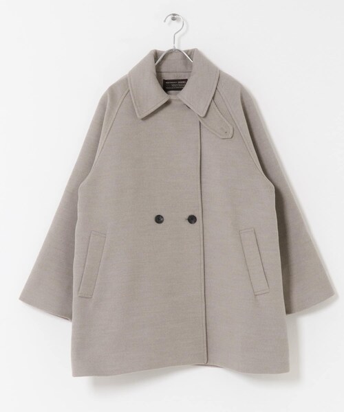 URBAN RESEARCH DOORS(アーバンリサーチドアーズ)の「『UR TECH』ミドル丈コート(テーラードジャケット・レディース・BRICK/杢BEIGE/NAVY・M)」の12枚目の写真