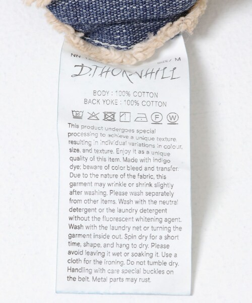 URBAN RESEARCH（アーバンリサーチ）の「NICENESS　D.THORNHILL / D.ソーンヒル（デニムジャケット・メンズ・INDIGO・L）」の2枚目の写真