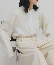 KBF | ニットスリーブデザインシャツ(シャツ/ブラウス)