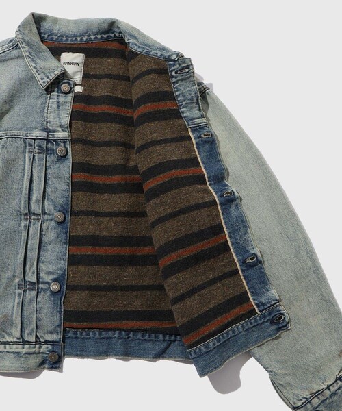 【BOWWOW/バウワウ】BLANKET LINED DENIM JK AGING